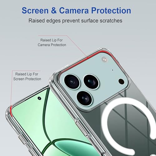 Image of Zapcase Back Case Cover for iPhone 17 Pro | Compatible for iPhone 17 Pro Back Cover | Compatible with Mag-Safe | Scratch-Resistant Back Cover | Clear