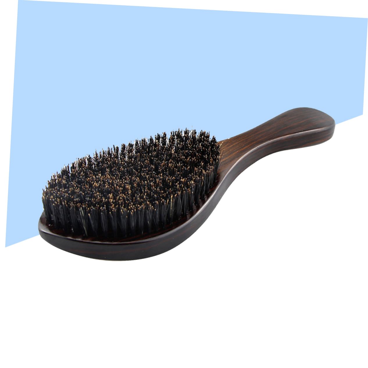 FRCOLOR 2pezzi Spazzola Per Barba Legno Con Setole Naturali Accessorio Portatile Per Styling Della Barba Per Uomini Design Professionale e Sicuro Per La