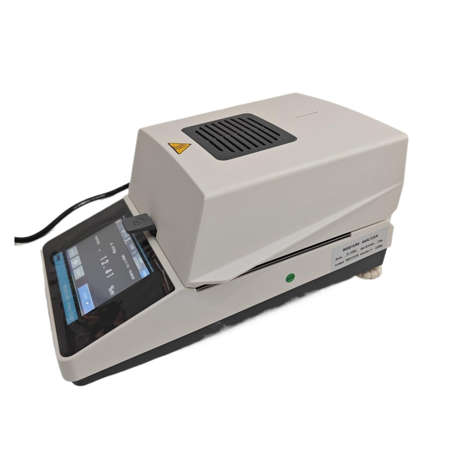 50 g/0,005 100 g/0,005 Automatischer Heiz-Feuchtigkeitsmesser-Analysator-Tester for Tee, Getreide, Futtermittel, Mais, Lebensmittel, Kunststoff Genaue Anzeige(50g 0.005)