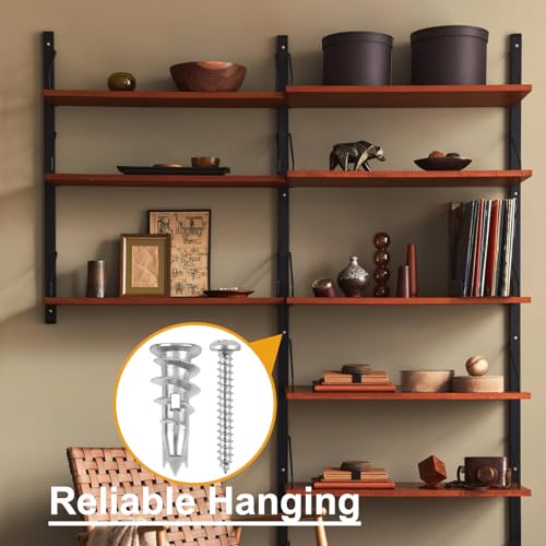 image for KURUI Metal Self Drilling Drywall Anchors, 116PCs Shatter-Resistant Wa