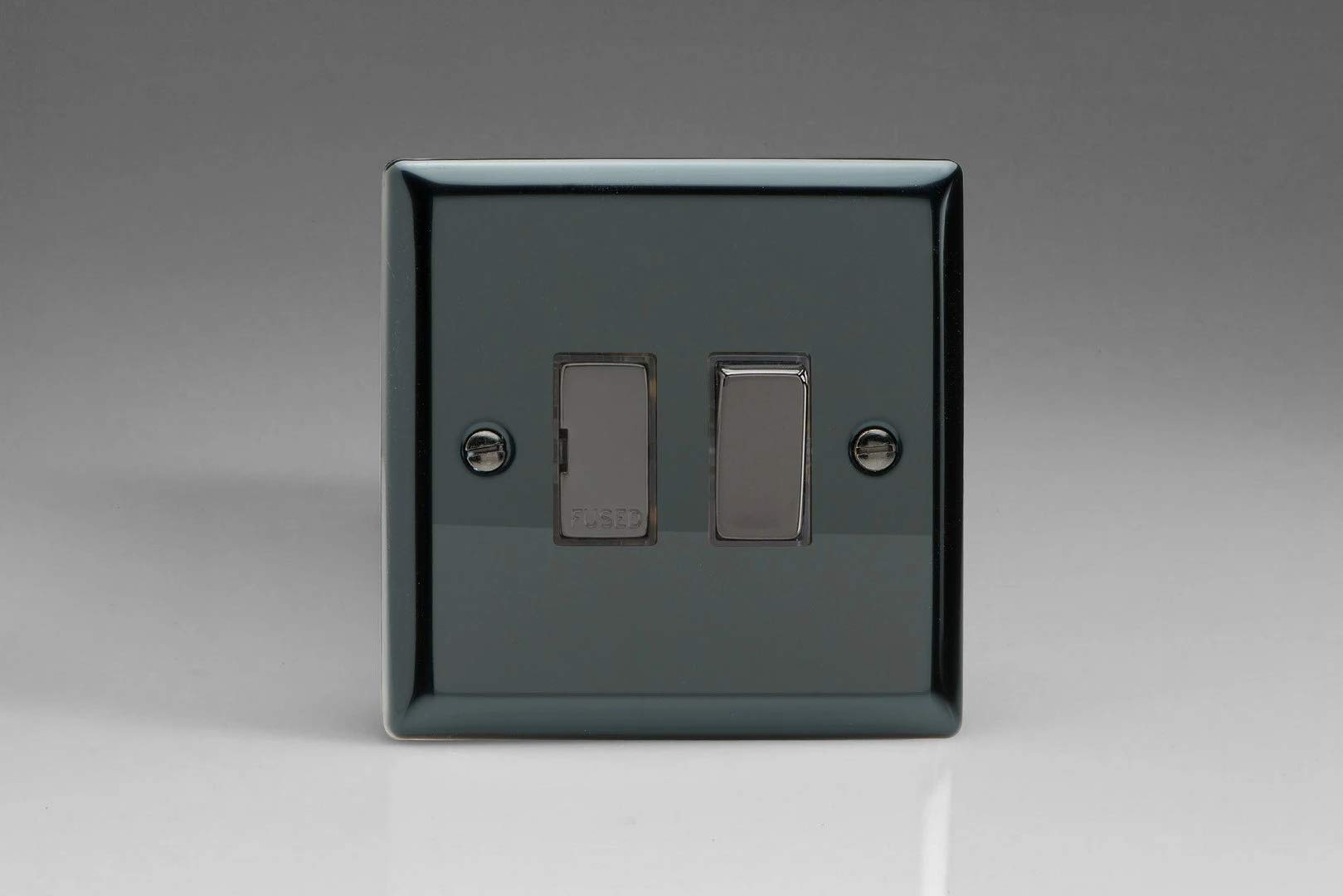 Varilight 13A Switched Fused Spur with Metal Inserts Iridium XI6D