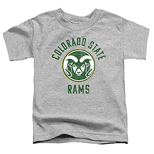 Colorado State University Official Rams Logo Unisex Toddler T Shirt,Athletic Heather, 3