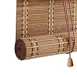 [Facile à installer]: équipé d'un crochet à vis complet et d'un dispositif de levage, vous pouvez utiliser le fil de traction sur le côté droit (frein à fil souple) pour une montée et une descente simples, le store peut rouler de haut en bas, vous pouvez déterminer le lumière requise dans la pièce et incidence de luminosité.