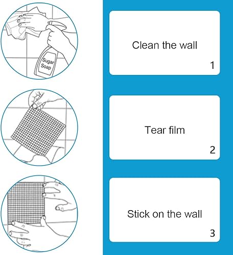 Miniatura 4 de YUANHONGJIAN Paquete de 24 calcomanías autoadhesivas para azulejos, azulejos de mosaico para cocina, sala de estar, dormitorio (3.9 x 3.9 in)