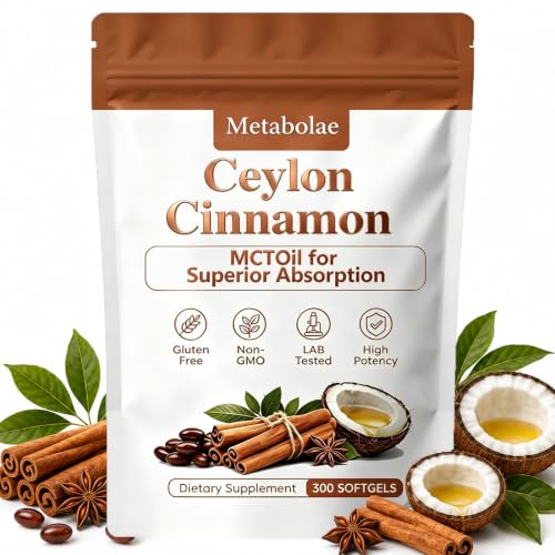Metabolae Ceylon Cinnamon Capsules 300 Softgels