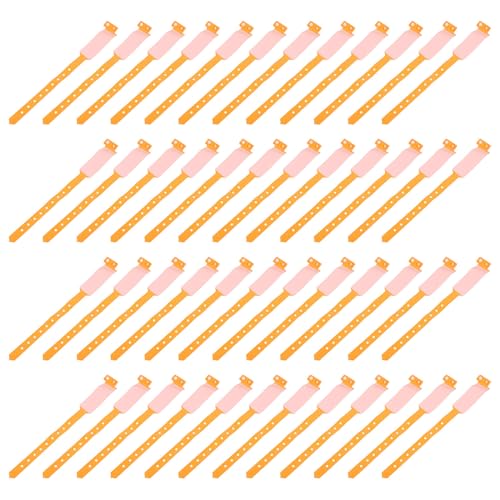 Alipis 100 Piezas Pulseras de Identificación Médica Desechables Unidades Pulseras Hospitalarias Impermeables Resistentes de PVC para Pacientes Adultos Identificación Segura Hospitales