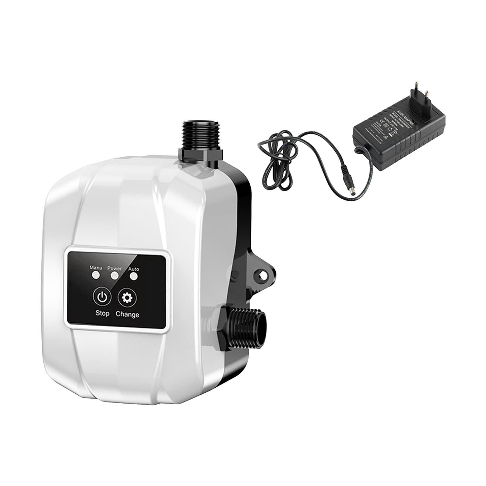 Bomba elevadora de presión de agua automática, controlador de presión, bomba presurizadora de agua portátil 150PA para calentador de agua, ducha, Blanco