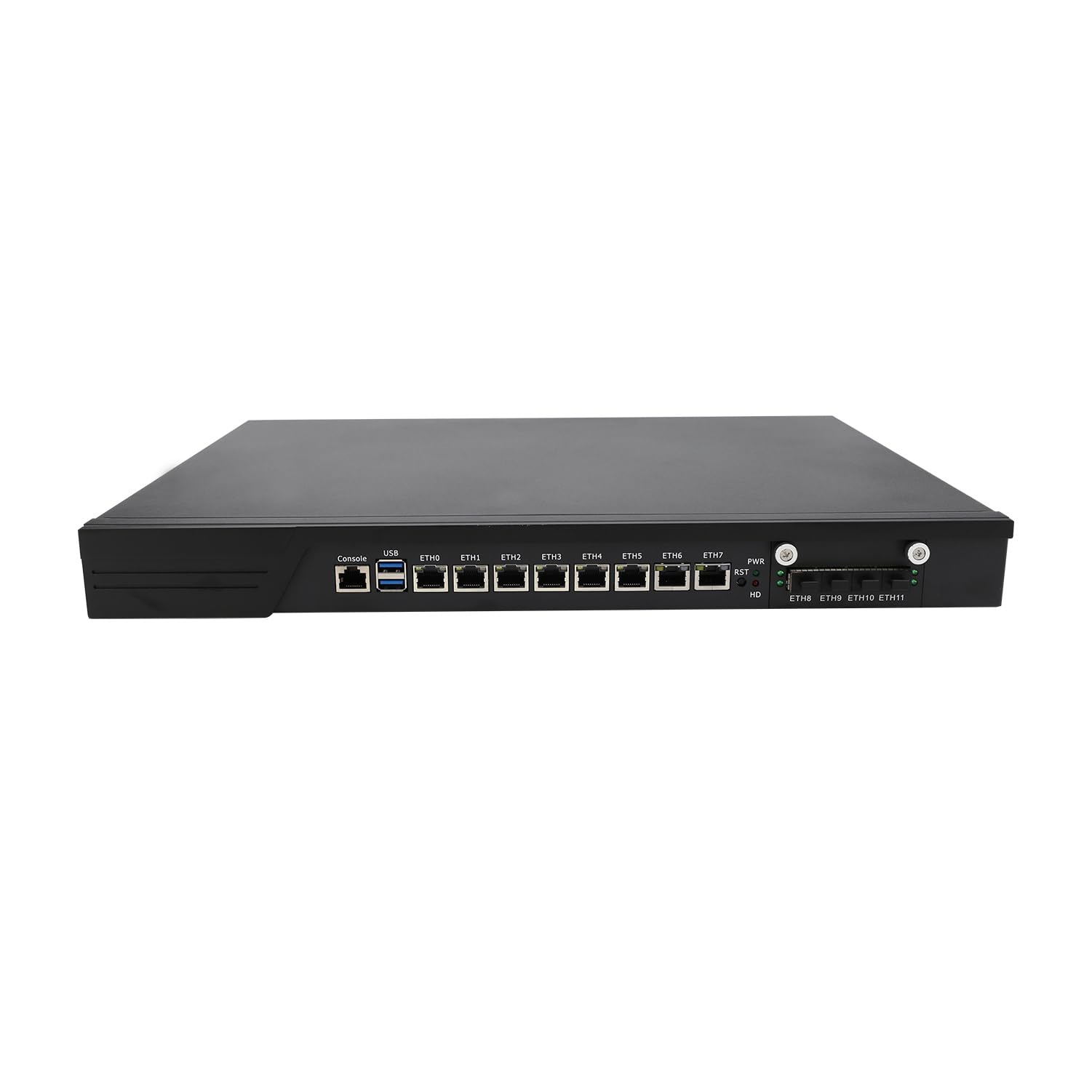 1U Firewall Appliance with Redundancy Power Supply, PFSense, Mikrotik, OPNsense, Untangle, Sophos, Kerio, VPN, I7 7700, RJ10, 8 x LAN, 4 x SFP+ 10GbE X710, 32G RAM, 512G SSD