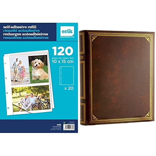 Grupo Erik Editores Recambio Álbum De Fotos De 40 Páginas Autoadhesivos + Hoffman 2130 10 Hojas Adhesivas(8412457213001)