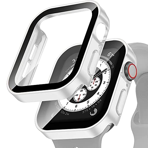 Edge Bumper Apple Watch 44mm blanc mat fini l'humidité sous l'écran verre SE