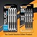 BIC Glide Bold Black Ballpoint Pens, Bold Point (1.6mm), 4-Count Pack, Retractable Ballpoint Pens With Comfortable Full Grip
