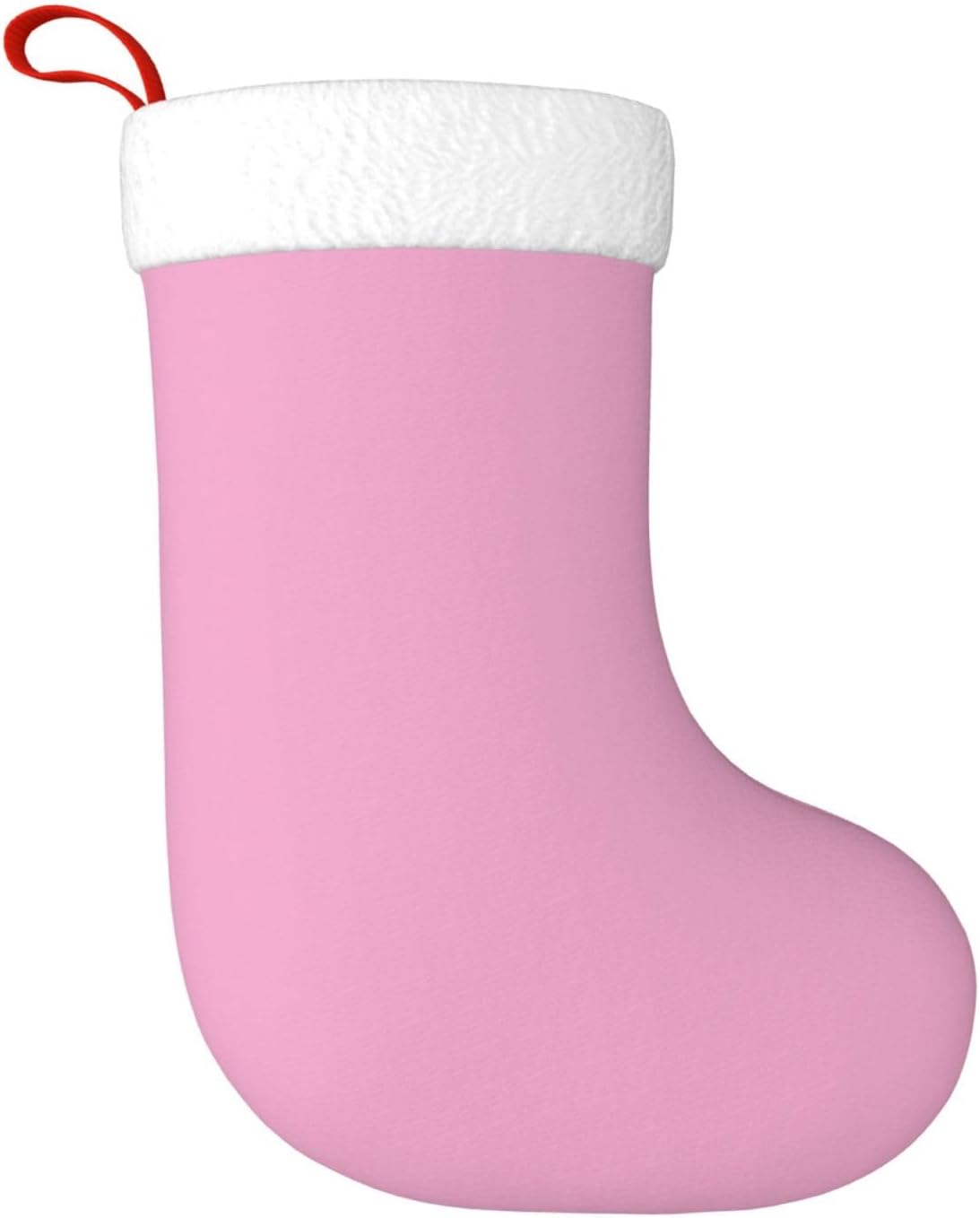 Lavender Pink Print Christmas Stockings, Hanging Fireplace Xmas Decor