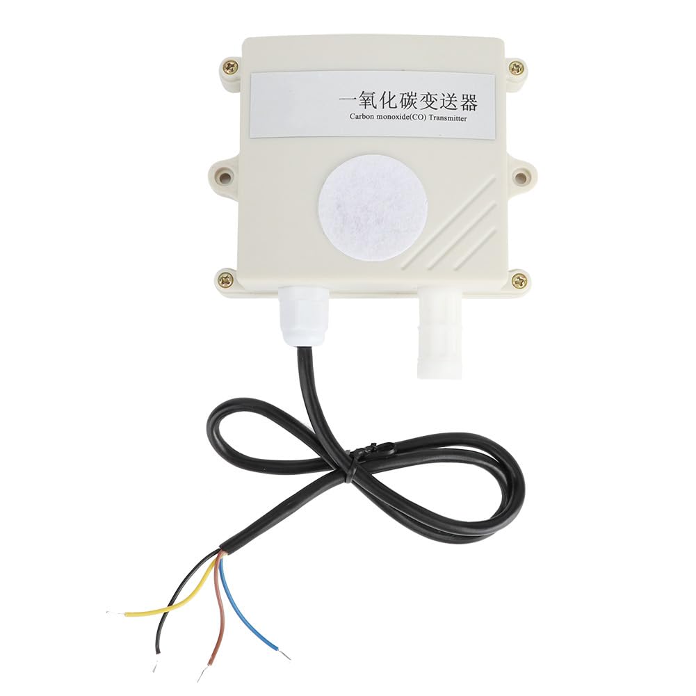 KUIDAMOS Detector de Monóxido de Carbono de Pared con Sensor de Temperatura y Humedad de Alta Sensibilidad para Uso Interior y Exterior PVC 1 Unidad