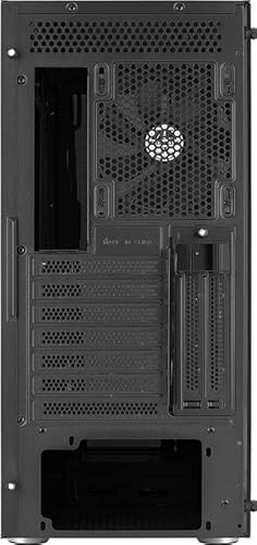 Aerocool Prism-G-Bk-V1 Gaming Pc Atx Mid Tower Case With Tempered Glass, Usb3.0, Only 1 Black Fan Included. (Note: Argb Fan And Hub Are Sold Separately) #TOP2