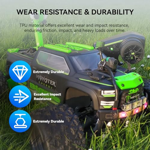 Filamento TPU 1,75 mm, Filamento Flessibile per Stampante 3D JAYO TPU Shore 95A, 0,5 kg TPU Arancia, Precisione Dimensionale +/- 0,02 mm