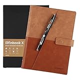 [2018 Upgraded] Newest Version Business Elfinbook Smart Notebook 3.0, Cloud Storage, Evernote Storage, Mind Map, Reusable Notebook, Pilot FriXion Pen,110 Pages A5, 5.8 x 8.6-inch,Gentle Brown