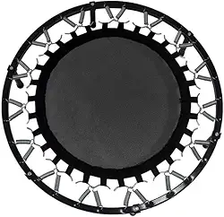 Mini Cama Elástica Fitness, Trampolim para Exercício Residencial, Suporta até 100kg, Preto