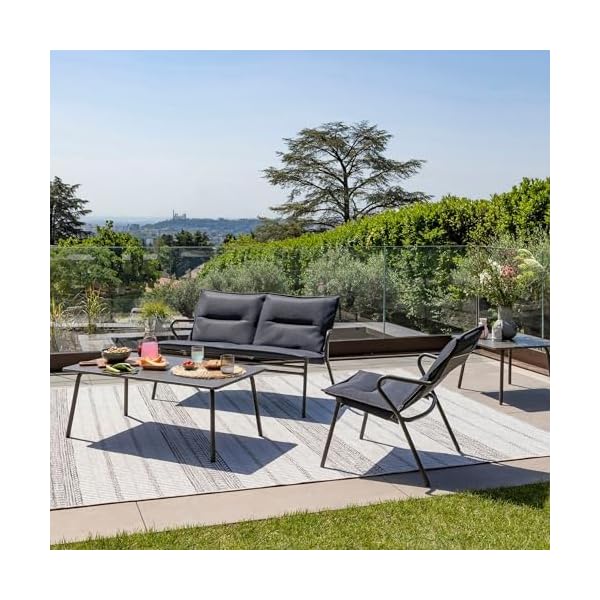 Lafuma Vence Becomfort Lounge Set Dunkelgrau