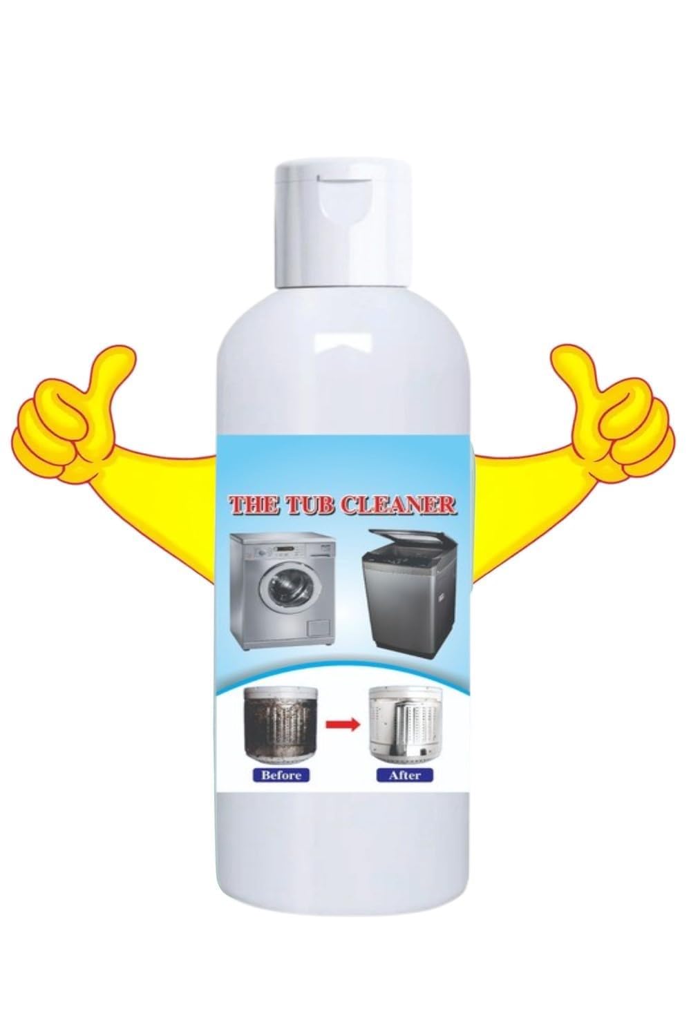 PUNZONE Mulipurpose Washing Machine Tub Cleaner Liquid | Descaler for Front & Top Load Washing Machine Drum Cleaner Liquid Ideal for Home (100ml, Pack of 1)