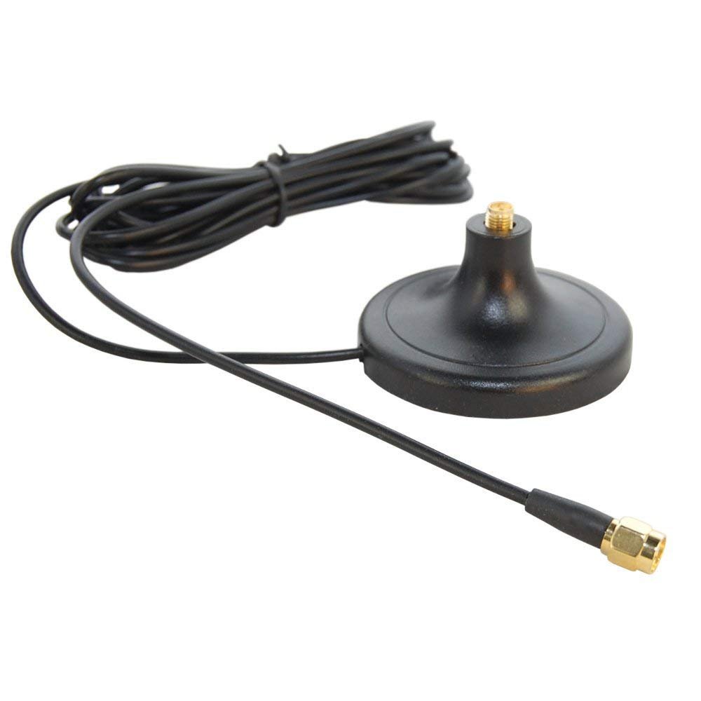 HQRP RP SMA Male to RP-SMA Female RG174 Antenna Socket Base Compatible with D-Link Antenna DPR-1260 / DPG-2100 / DSL-2640B / DSM-G600 / DWL-2100AP / DWL-3200AP + HQRP Coaster