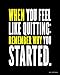 Focus and Zeal Hard Work Inspirational Posters; Motivational Success, Determination and Goal Quotes, 8x10 Inches, Set of 4