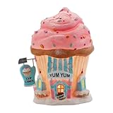 Department 56 North Pole Series Village Yum Yum Cupcakes Lit House, 5-1/2-Inch
