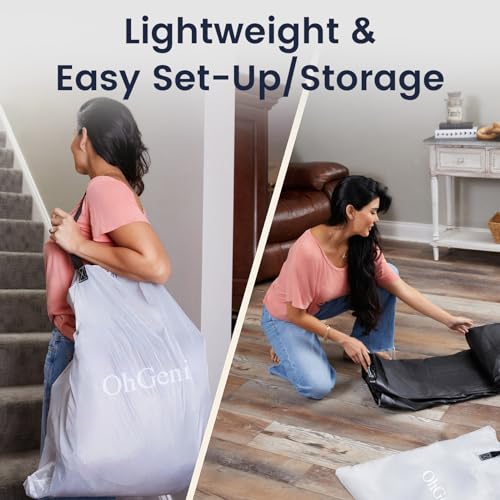 Ohgeni AMH5V144 Cal King Air Mattress With Built In Pump For Guest, 18 Inch Tall Inflatable Blow Up Air Bed thumb #8