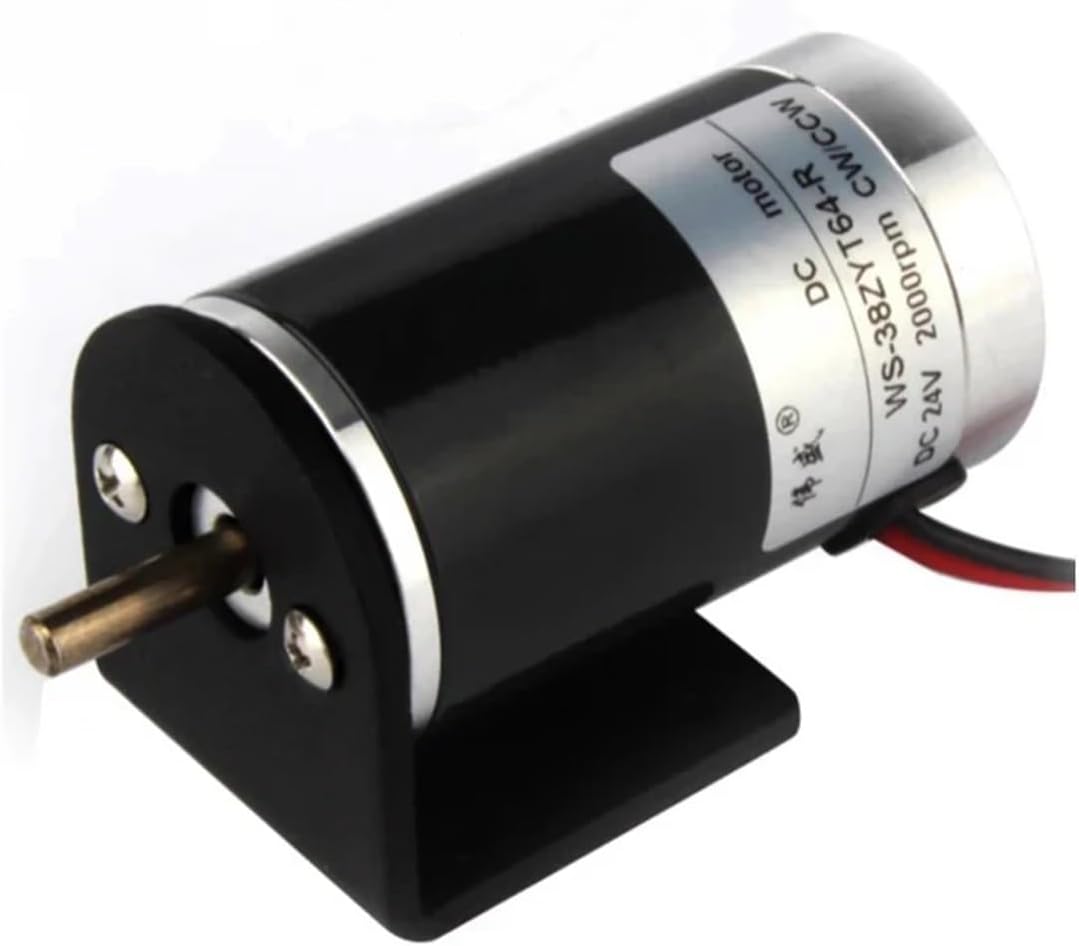 12V 24V 38mm Micro Speed Motor Small Generator Can CW CCW High-speed motor Silent WS-38ZYT64-R(Only Motor,6000RPM,24V)