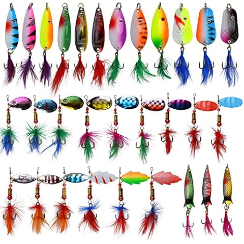 30Pcs JSHANMEI Trout Fishing Lures Kit Cover