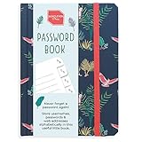 Boxclever Press Password Book with Alphabetical tabs. Never Forget a Password Again! Password Keeper for All Internet Login Details. Password Journal for Home or Office - 6 x 4.5''