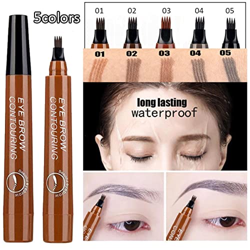 Professional Eyebrow Pencil, Waterproof, Easy And Easy To Shape Eyebrows, Long Lasting, Eyebrow Pencil (Red-Brown) #TOP2