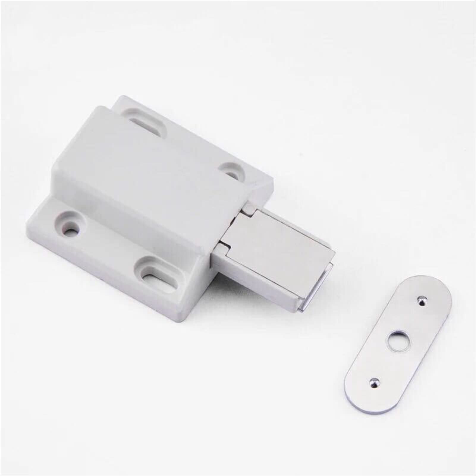 NVSFZGIYG Slide Latch,Gate Bolt Lock, Sliding Door, 4PCS Invisibility Push To Open Magnetic Drawer Cabinet Catch Touch Cupboard To cabinet catch