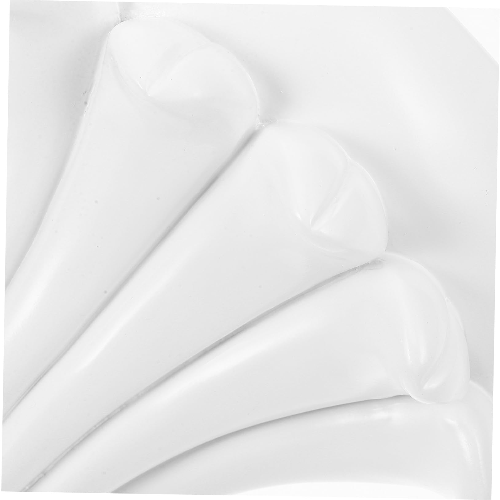 MAGICLULU Estante Flotante de Resina Blanco para Pared, Soporte Decorativo Europeo Gran Capacidad de Carga, Adecuado para Macetas y Plantas en Salón