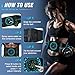 CESLIFF Electronic Muscle Stimulator, Ab Toning Belt Muscle Toner Fitness Training for All Body, Rechargeble for Fitness Strength Training Workout Equipment for Men and Women