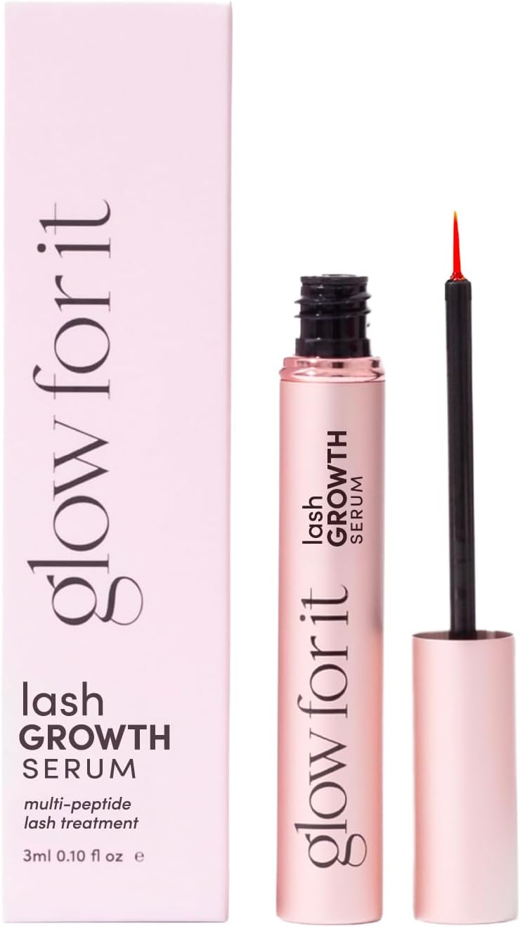 Lash Growth Serum | Enhances Eyelash Length & Volume | Water Based Serum | Natural & Cruelty-Free Formula with Biotin, Peptides & Natural Extracts | 3ml