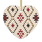 Geometrische Vektor Weihnachten Keramik Ornamente Weihnachten Dekor Liebe Flache Keramik Ornament Weihnachtsbaum Hangingornament