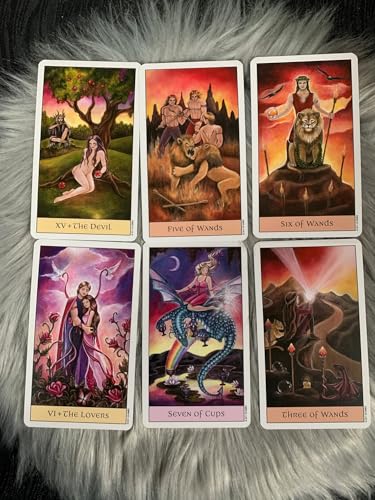 Image of AYME Tarot Card Game 78 Pieces Crystal Visions Tarot Cards Decks For Beginners, Classic Traditional Standard Tarot Deck Fortune Telling Game Divination Tools For Adults (Style 5)