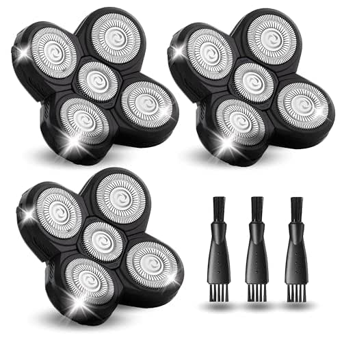 3 Pack Shaver Replacement Blades Compatible with Freedom Head Shaver