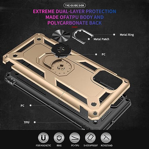 Coque Samsung A71 5G protège-écran antichoc armure dorée - 4