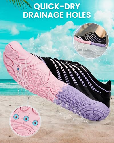 Image of Water Shoes for Women Men Quick-Dry Barefoot Shoes Breathable Aqua Socks for Swim Beach River Pool Lake Hiking Surfing Kayaking