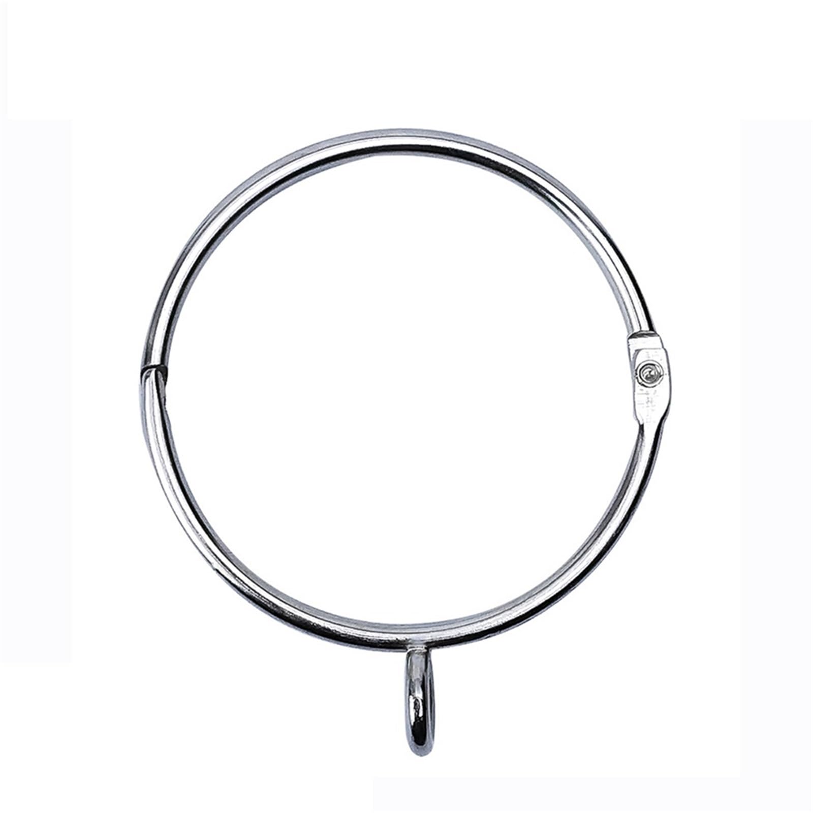 Confezione da 50 anelli for tende in metallo for aste for finestre, for porte e doccia, appendere, 3,8 cm Adatto per tende e tende da doccia