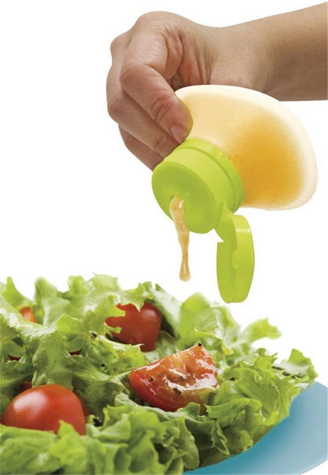 Amazon.com: Portable Salad Dressing Containers set of 3- Silicone Squeeze Bottle Leak Proof Cap Kitchen Tool Mini Food Storage Containers Small Dip Condiment: Home & Kitchen Amazon.com: Portable Salad Dressing Containers set of 3- Silicone Squeeze Bottle Leak Proof Cap Kitchen Tool Mini Food Storage Containers Small Dip Condiment: Home & Kitchen
