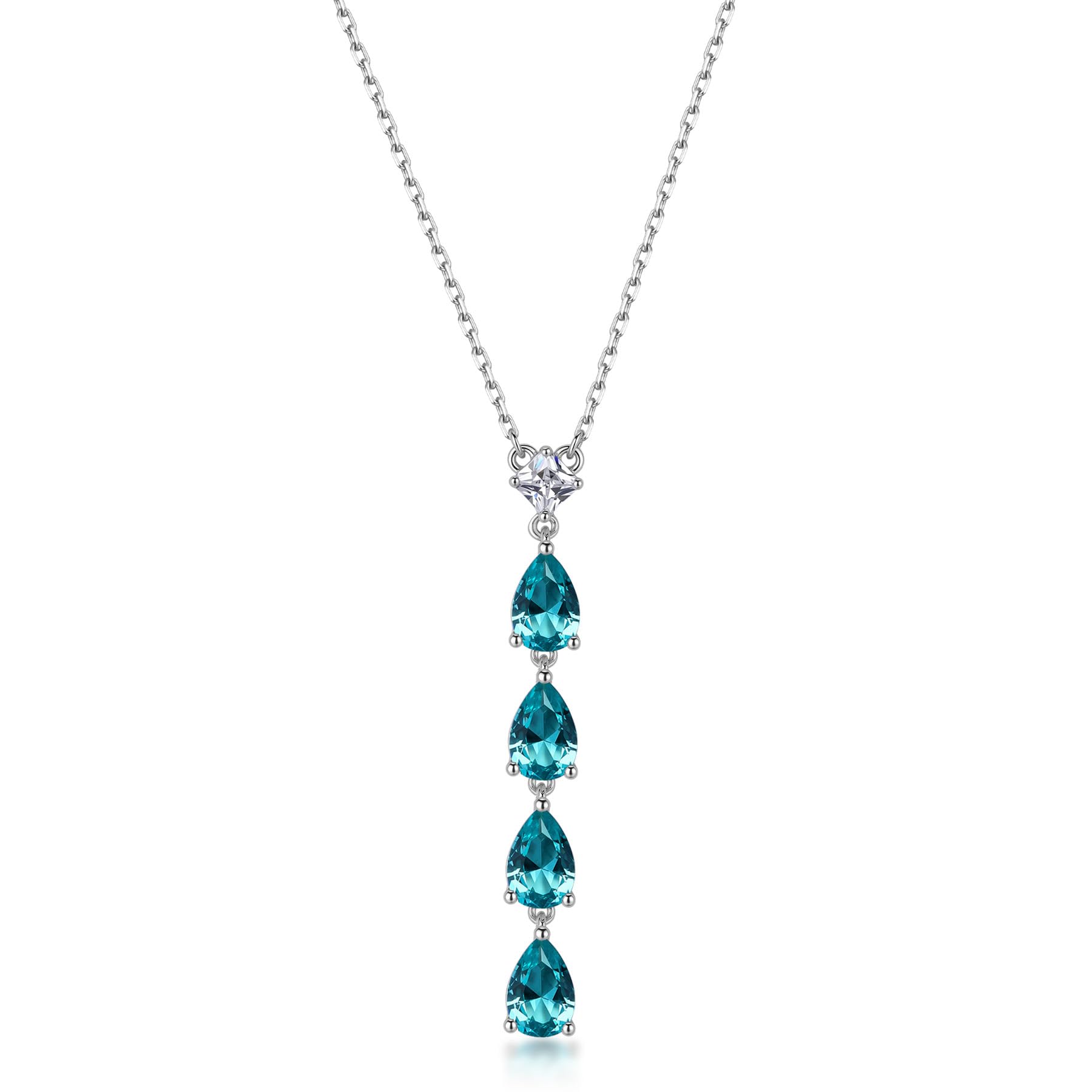 Collier en Argent Brosway Aqua Green d'exception Fancy
