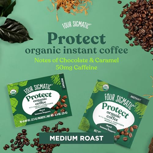 Four Sigmatic Organic Mushroom Coffee Instant Mix with Cordyceps, 10 Packets - image 6