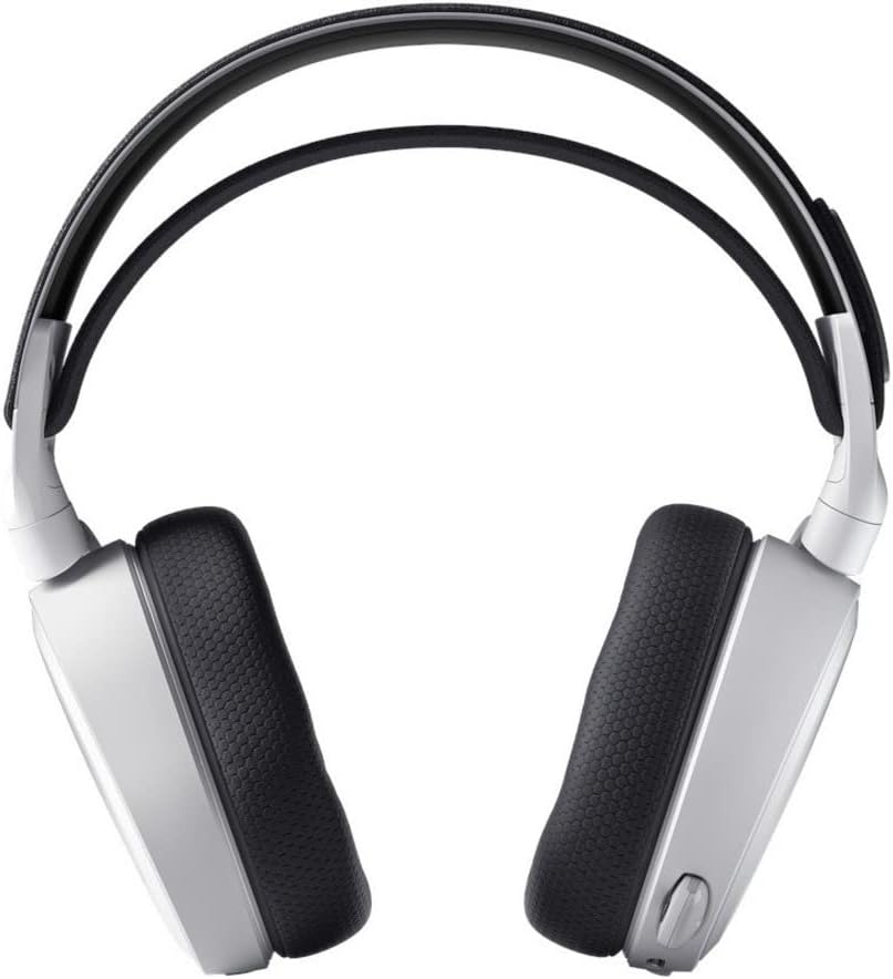 Vista 6 de SteelSeries Arctis 7+ Auriculares inalámbricos para juegos, sin pérdida, 2.4 GHz, duración de la batería de 30 horas, USB-C 7.1 Surround para PC