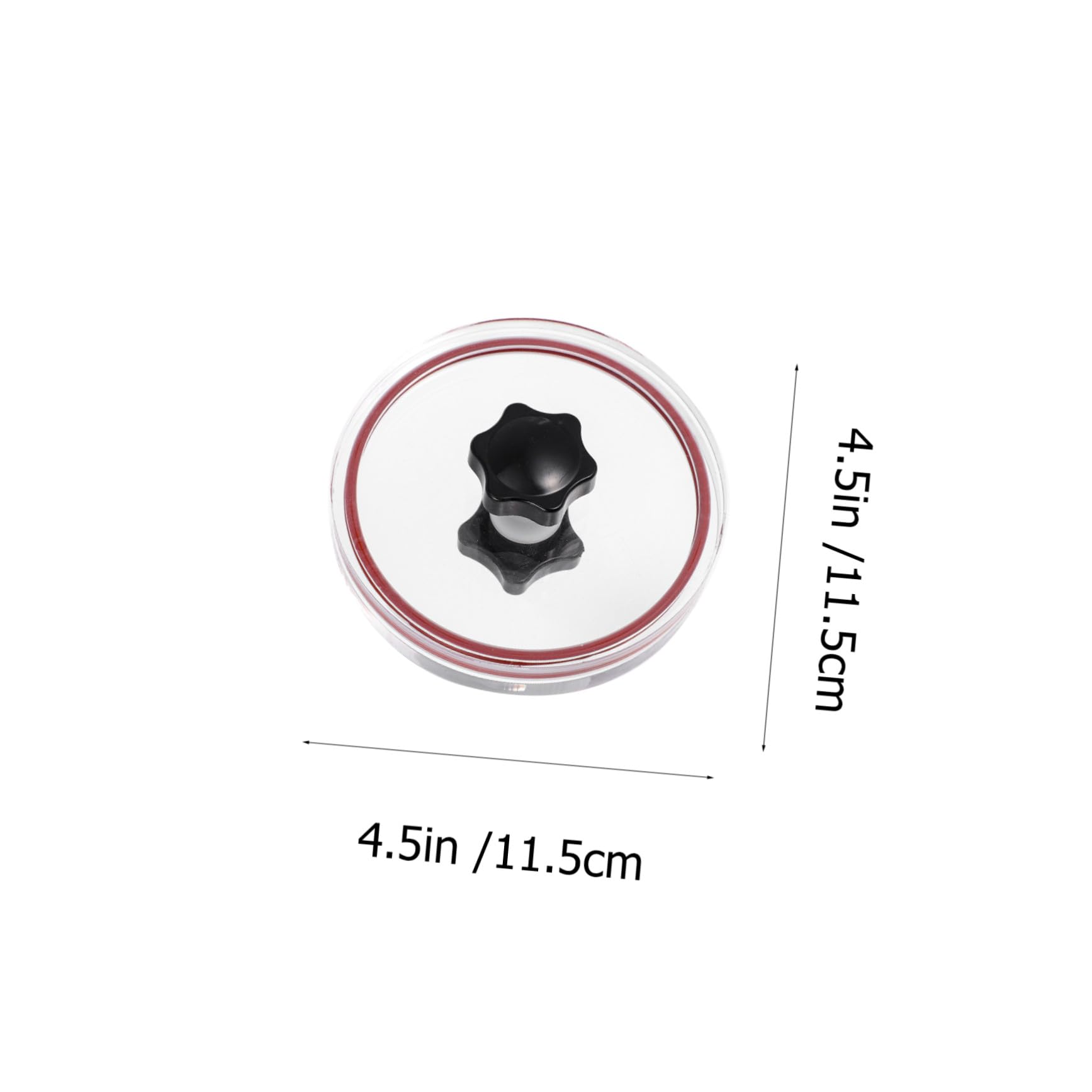 Strumento per Etichette Dischi in Vinile Acrylic, Supporto con Silicone per Pulizia e Protezione, Design R-shape