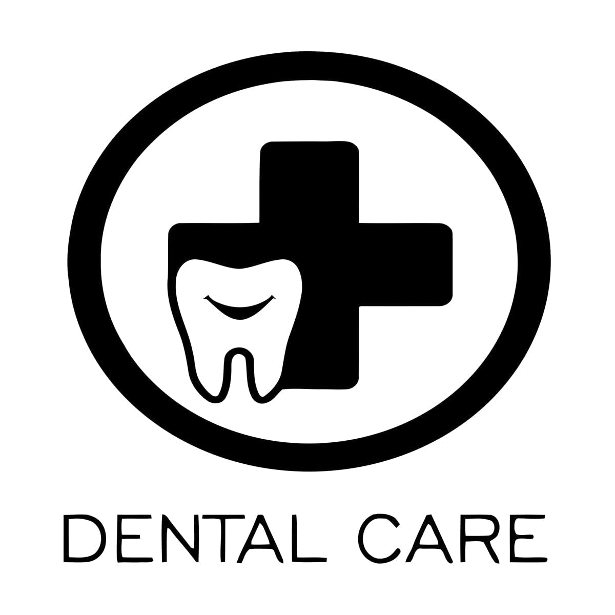 Dental Care Logo Dentist Wall Sticker Decal Art Vinyl Teeth Tools Mural Home Decor Art Wall Tattoo Modern Bathrooom Decals Extra Large - 74x78cm โ image 1