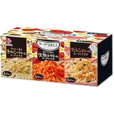 スープDELI 味の素 バラエティボックス トマト/きのこ/たらこ 18袋入箱 通販限定 スープデリ 野菜スープ 即席スープ 備蓄
