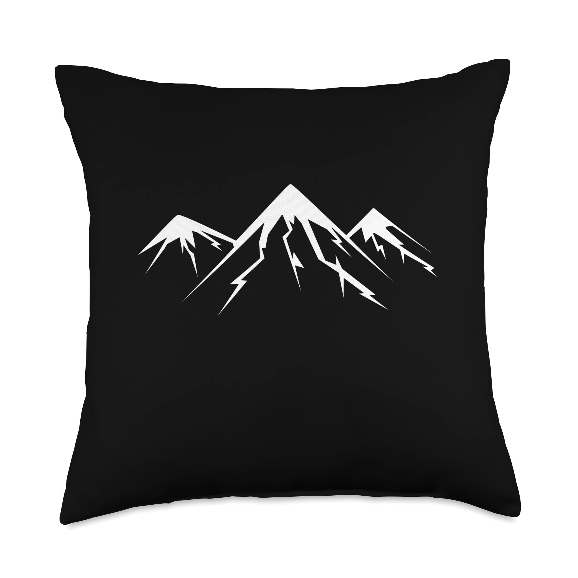 Bergsteiger Mountain Minimalist Design Throw Pillow, 18x18, Multicolor