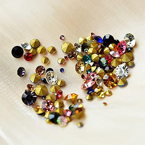 ss2-ss22 Mix Sizes Round Glass Stone Pointed Back Crystal Rhinestone Nail Art Decorations Necklace Earring Brooch Repair Jewelry (Color: Mix Colors, Number of Pcs: 6grams per Bag) - Image 6
